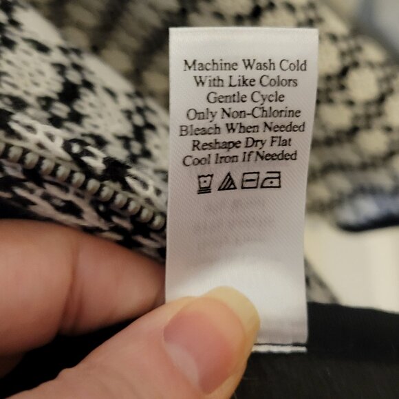 Coldwater Creek Wool Blend Fleece Lined Zip Sweater Jacket Cardigan - Picture 8 of 8